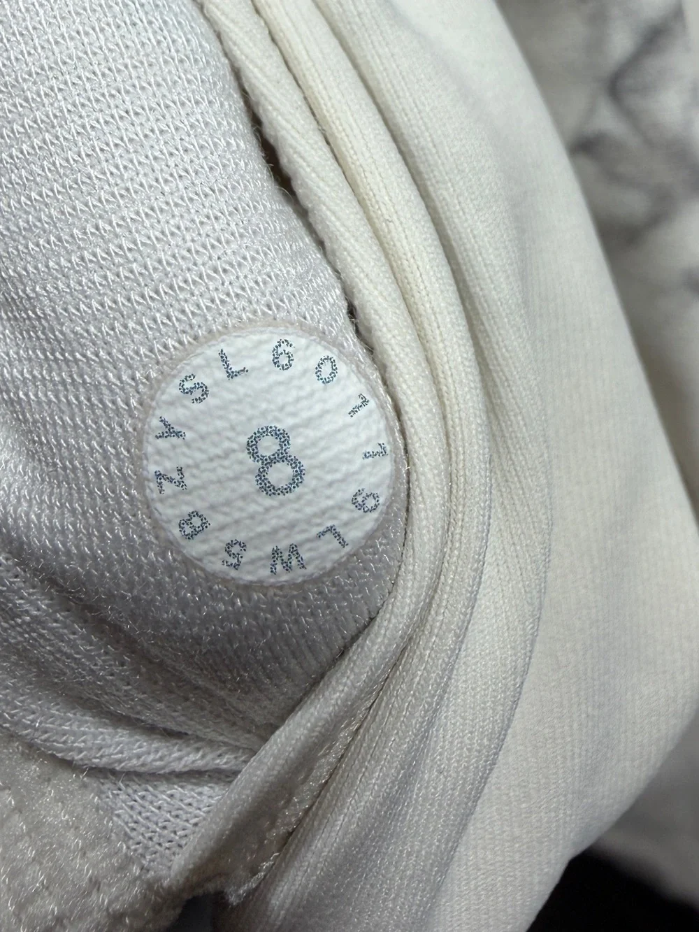 Lululemon Wunder Under High-Rise Tight Dual Shibori Gray White Leggings Size 8